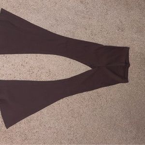 Brown Aerie flare leggings